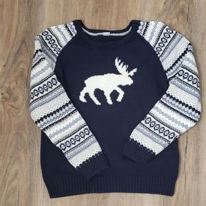 Boys Cozy Janie & Jack Moose Sweater